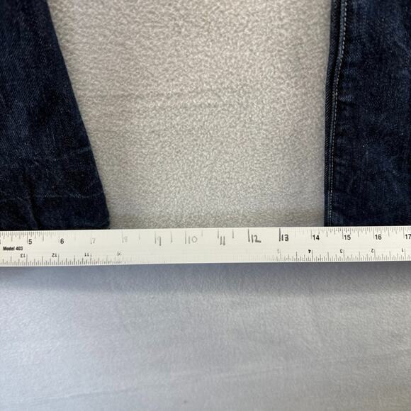 Under Two Flags Jeans Men's 30 Blue Selvedge Denim Dark Wash Whisker Button Fly - Picture 5 of 15